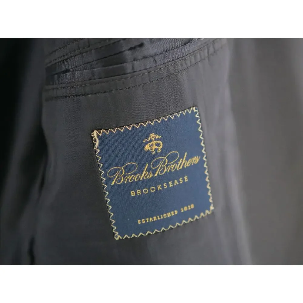 Brooks Brothers Blazer Men's 42R Black Brooksease Sport Coat Jacket